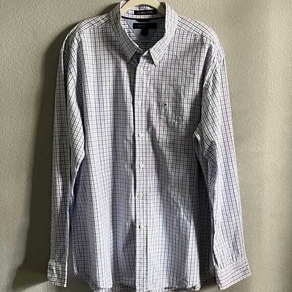 Tommy Hilfiger Casual Button-Down Long sleeve Plaid Shirt size XL - Picture 1 of 11